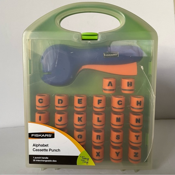 Fiskars Office Fiskars Alphabet Cassette Punch Teeny Tiny In Box